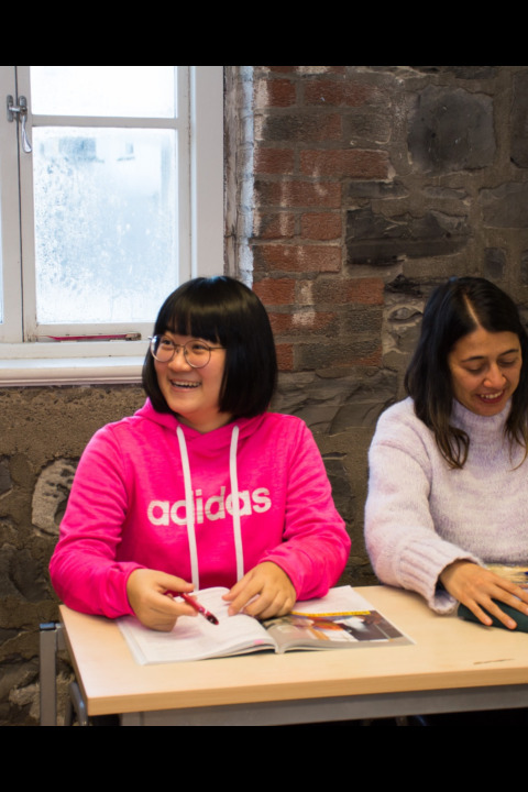 Students in a classroom at ISI Dublin Meetinghouse Lane